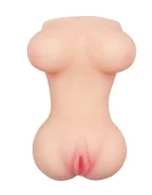 LoveToy Masturbator X-Basic Pocket Pussy cu Sani TPE Natural 12 cm