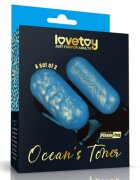 LoveToy Set 2 Bile Kegel Ocean's Toner Egg Set Silicon Albastru