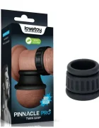 LoveToy Set 2 Inele de Penis Pinnacle Pro Twin Grip Silicon Negru