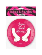 LoveToy Set 6 Farfurii Super Dick Forever