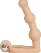 LoveToy Stimulator Anal The Ultra Soft Bead TPE Natural 14 cm