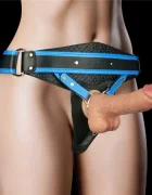 LoveToy Strap-on cu Vibrator Realist 22 cm 10 Moduri Vibratii Marime Ham XS/S/M