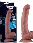 LoveToy Vibrator Realist Power Cock 10 Moduri Vibratii PVC Dubla Densitate USB Magnetic Natural 22.9 cm