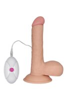 LoveToy Vibrator Realist Ultra Soft Dude 10 Moduri Vibratii Natural 19 cm