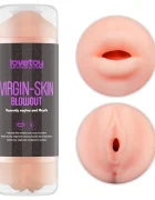 LoveToy Virgin-skin Blowout Double Side Stroker Vagina and Mouth