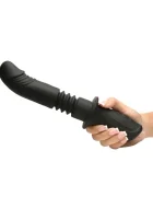 Master Series Vibrator Power Thrust 3 Moduri Impingere 10 Moduri Vibratii Silicon USB Negru 28.4 cm