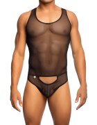 MOB Eroticwear Body Sexy Tullet Style Negru L/XL