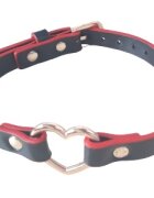 Mokko Toys Choker Golden Heart Rosu/Negru