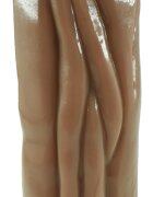 Mokko Toys Dildo Great Stallion cu Ventuza Pvc Caramel 31.5 cm