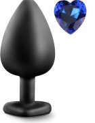 Mokko Toys Dop Anal Brighty Large Silicon Negru/Albastru