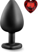Mokko Toys Dop Anal Brighty Large Silicon Negru/Rosu