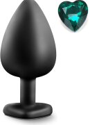 Mokko Toys Dop Anal Brighty Large Silicon Negru/Verde