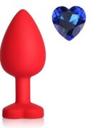 Mokko Toys Dop Anal Brighty Large Silicon Rosu/Albastru