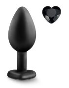 Mokko Toys Dop Anal Brighty Medium Silicon Negru/Negru