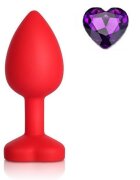 Mokko Toys Dop Anal Brighty Medium Silicon Rosu/Mov