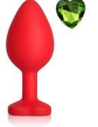 Mokko Toys Dop Anal Brighty Medium Silicon Rosu/Verde