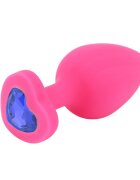 Mokko Toys Dop Anal Brighty Medium Silicon Roz/Albastru