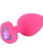 Mokko Toys Dop Anal Brighty Medium Silicon Roz/Mov Deschis