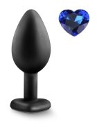 Mokko Toys Dop Anal Brighty Small Silicon Negru/Albastru