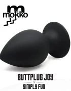 Mokko Toys Dop Anal Butplug Joy Small Silicon Negru 8 cm