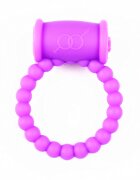 Mokko Toys Inel de Penis Beaded Ring cu Vibratii Silicon Mov Good Vibes