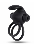 Mokko Toys Inel de Penis Clit Love 10 Moduri Vibratii Silicon Negru