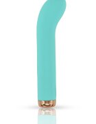 Mokko Toys Vibrator Crazy Love 10 Moduri Vibratii Puternice USB Silicon Turcoaz 16.5 cm