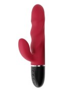 Mokko Toys Vibrator Iepuras Great Rabbit 10 Moduri Vibratii Silicon USB Rosu 23.5 cm Velvet Obsession