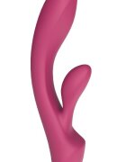Mokko Toys Vibrator Iepuras Raya 12 Moduri Vibratii Silicon Lichid USB Magnetic Mov 19.5 cm Velvet Obsession