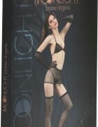 Moonlight Set Lenjerie cu Cristale Stralucitoare Aplicate Model 20 Negru OS