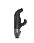 Mystim Vibrator Hip Hop Bob 8 Moduri Vibratii 5 Moduri Electro-Stimulare Silicone Negru 16 cm