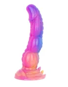 Mythical Mates Dildo Blazetail Dragon cu Ventuza Silicon Mov Neon 25.5 cm