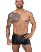 Noir Handmade Boxeri Sexy Wetlook si Plasa 3D Fermoar Frontal XL