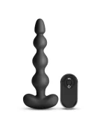 NsNovelties Bile Anale Vibratoare Renegade Reign Remote Control 6 Viteze 3 Moduri Vibratii Silicon USB Magnetic Negru 17.9 cm