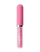 NsNovelties Vibrator Stardust Posh 10 Moduri Vibratii Silicon&Sticla USB Roz 12.5 cm