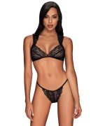 Obsessive Set 2 Piese Lenjerie Elisetta Negru S/M
