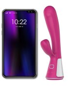 OhMiBod Vibrator Rabbit Fuse Bluetooth App Connect Silicon USB Roz 18 cm