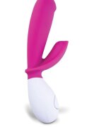 OhMiBod Vibrator Snuggle Dual Stimulation 7 Moduri Vibratii Silicon USB Roz