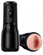 OTOUCH Masturbator Pussy AIRTURN 4 Ecran LED Vibratii si Suctiune TPE si ABS USB 27.2 cm