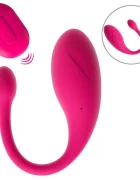  Ou Vibrator Koral Remote Control 10 Moduri Vibratii Silicon USB Roz
