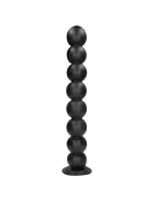 Ouch! Bile Anale Balls of Lust cu Ventuza PVC Negru 55 cm
