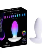 PARADISE Dop Anal Illumination The Plug Control Aplicatie Mobila Lumina Led Silicon USB Magnetic Alb 10.8 cm
