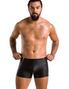 Passion Boxeri cu Fermoare Laterale Matt Negru L/XL