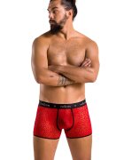 Passion Boxeri Parker Sexy Leopard Rosu/Negru L/XL