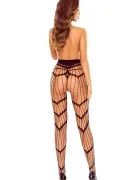 Passion Ciorapi Sexy din Plasa Elastica Negru S-L