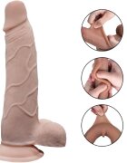 Passion Labs Dildo Evan Sliding&Bendable TPE Strat Dublu Natural 22 cm