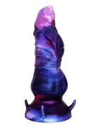 Passion Labs Dildo Fantasy No. 51 cu Ventuza Silicon Lichid Mov 19.5 cm