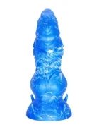 Passion Labs Dildo Fantasy No. 53 cu Ventuza Silicon Lichid Albastru 19.5 cm