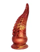 Passion Labs Dildo Fantasy No. 55 cu Ventuza Silicon Lichid Portocaliu 21.5 cm