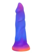 Passion Labs Dildo Fantasy No. 58 cu Ventuza Silicon Lichid Rosu Bordeaux 22 cm
